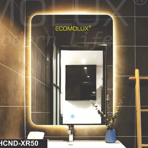 Gương chữ nhật đứng bo góc Ecomolux HCND-XR50