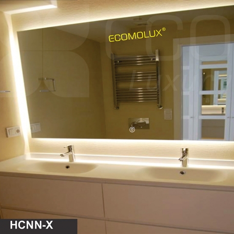 Gương LED chữ nhật ECOMOLUX