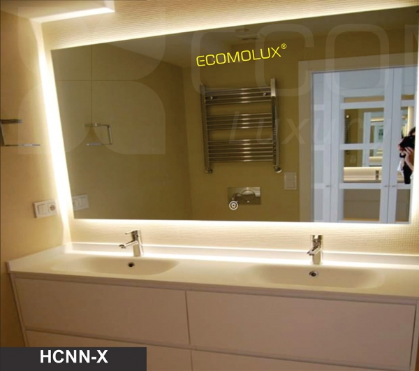 Gương LED chữ nhật ECOMOLUX