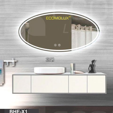 Gương LED cảm ứng thông minh hình Elip thương hiệu Ecomolux BHE-X1