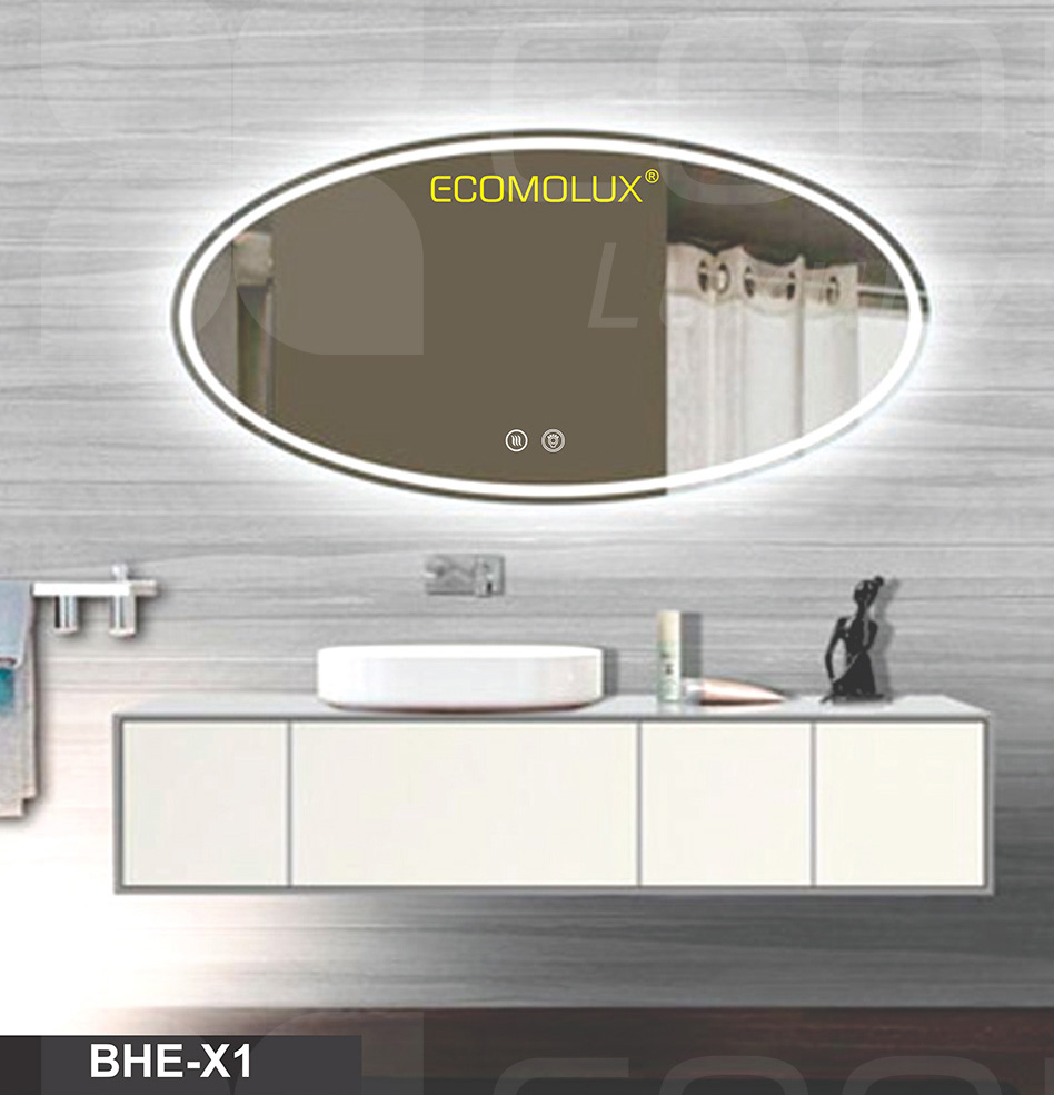 Gương LED cảm ứng thông minh hình Elip thương hiệu Ecomolux – Ecomolux