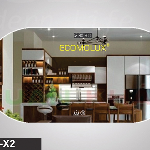 Gương nội thất thông minh cao cấp Ecomolux hình Oval HO-X2