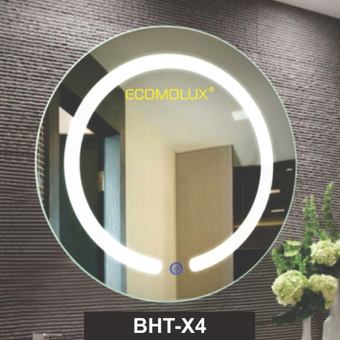 Gương tròn phòng tắm đèn LED Ecomolux HBT-X4